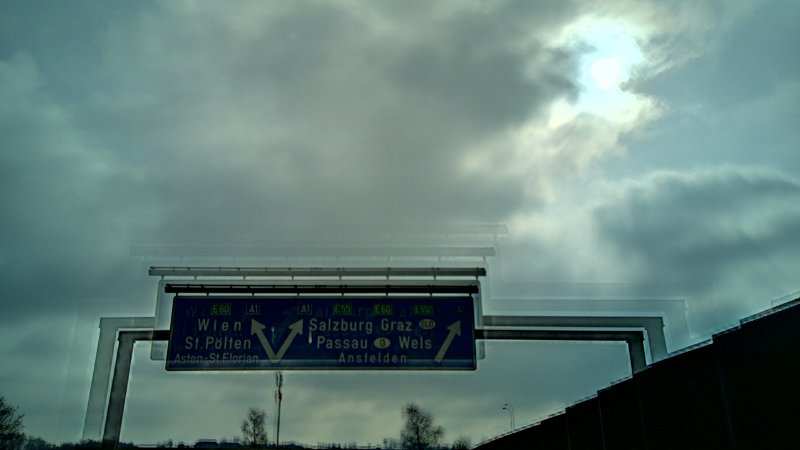 A7 Autobahn Knoten Ansfelden (16. Februar 2011)