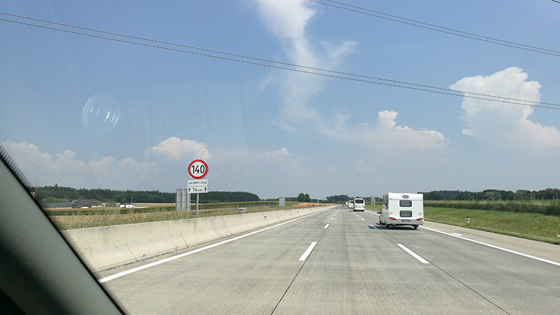 Autobahn A1, Österreich ( 3. August 2018)